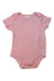 A Pink Short Sleeve Bodysuits from Ralph Lauren in size 12-18M for girl. (Front View)