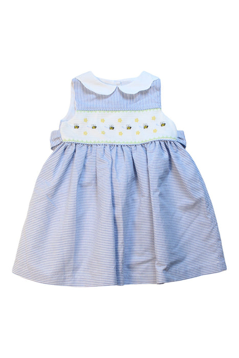 A Blue Sleeveless Dresses from Confiture in size 2T for girl. (Front View)