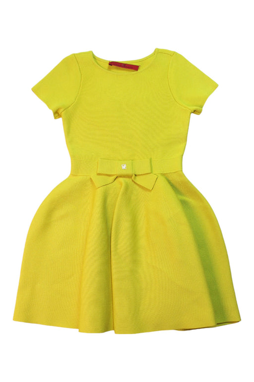 A Yellow Short Sleeve Dresses from Carolina Herrera in size 3T for girl. (Front View)