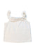 A White Sleeveless Tops from Gingersnaps in size 6T for girl. (Back View)