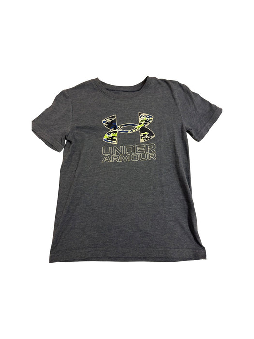 A Grey Short Sleeve T Shirts from Under Armour in size 6T for neutral. (Front View)