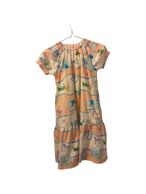 A Peach Short Sleeve Dresses from Hakka in size 6T for girl. (Front View)