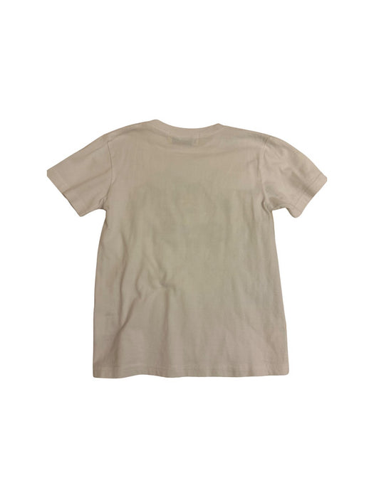 A White Short Sleeve T Shirts from BEAMS in size 6T for neutral. (Back View)