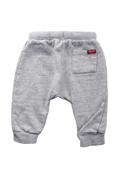 A Grey Sweatpants from Seed in size 6-12M for boy. (Back View)