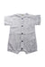 A Blue Short Sleeve Rompers from Louis Louise in size 3-6M for boy. (Front View)