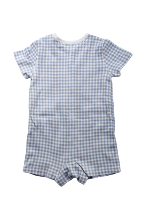 A Blue Short Sleeve Rompers from Ralph Lauren in size 6-12M for boy. (Back View)