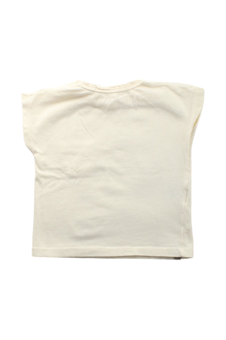 A White Short Sleeve T Shirts from 1 + in the family in size 6-12M for girl. (Back View)