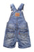 A Blue Overall Shorts from Levi's in size 6-12M for girl. (Back View)