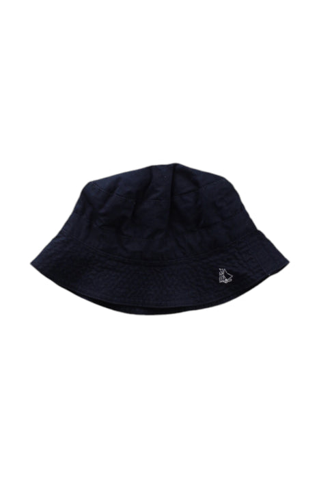 A Blue Sun Hats from Petit Bateau in size 3-6M for boy. (Front View)