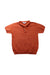A Orange Short Sleeve Polos from Excuse My French in size 6T for girl. (Front View)