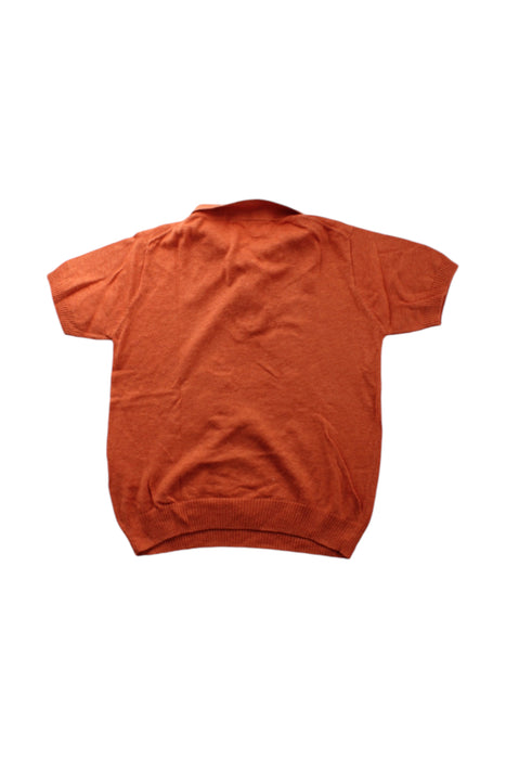 A Orange Short Sleeve Polos from Excuse My French in size 6T for girl. (Back View)