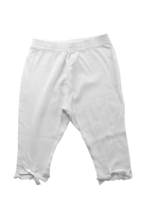 A White Sweatpants from Aosta in size 2T for girl. (Front View)