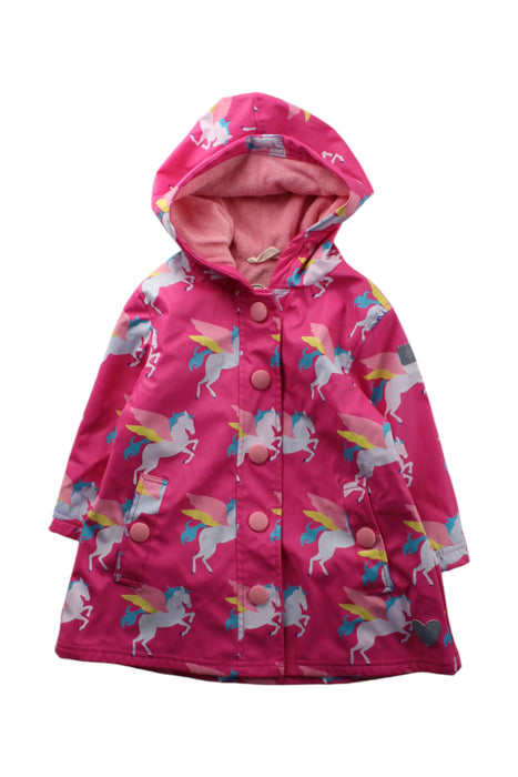 A Pink Rain Jackets from Hatley in size 2T for girl. (Front View)