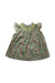 A Green Short Sleeve Dresses from Bonpoint in size 8Y for girl. (Front View)