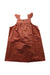 A Orange Sleeveless Dresses from Maison Me in size 8Y for girl. (Back View)