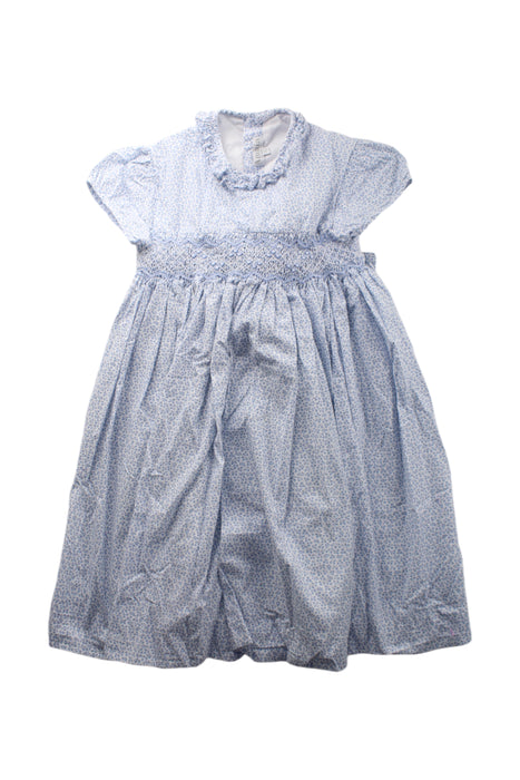 A Blue Short Sleeve Dresses from Amaia in size 10Y for girl. (Front View)