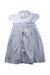 A Blue Short Sleeve Dresses from Amaia in size 10Y for girl. (Front View)