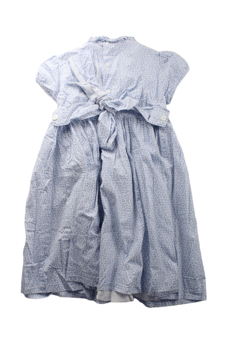 A Blue Short Sleeve Dresses from Amaia in size 10Y for girl. (Back View)