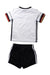 A Black Shorts Sets from Adidas in size 12-18M for boy. (Back View)