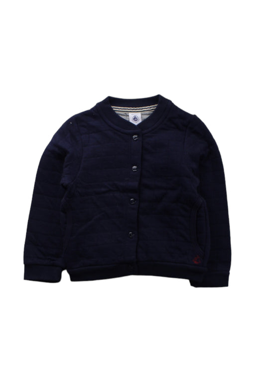 A Blue Cardigans from Petit Bateau in size 3T for boy. (Front View)