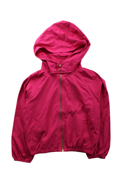 A Pink Lightweight Jackets from Polo Ralph Lauren in size 6T for girl. (Front View)