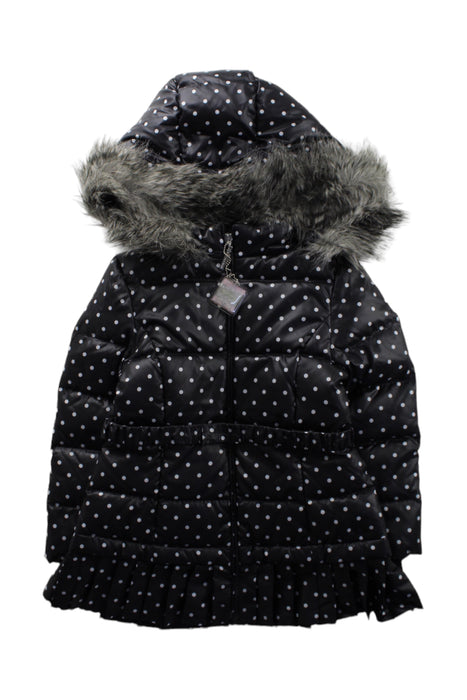 A Black Puffer/Quilted Coats & Outerwear from Nicholas & Bears in size 6T for girl. (Front View)