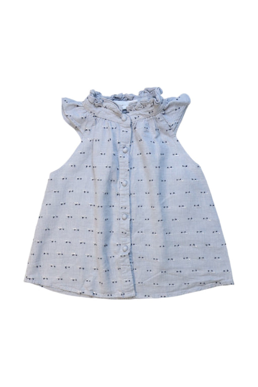 A Grey Sleeveless Tops from Excuse My French in size 6T for girl. (Front View)