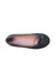 A Black Flats from Jacadi in size 6T for girl. (Front View)