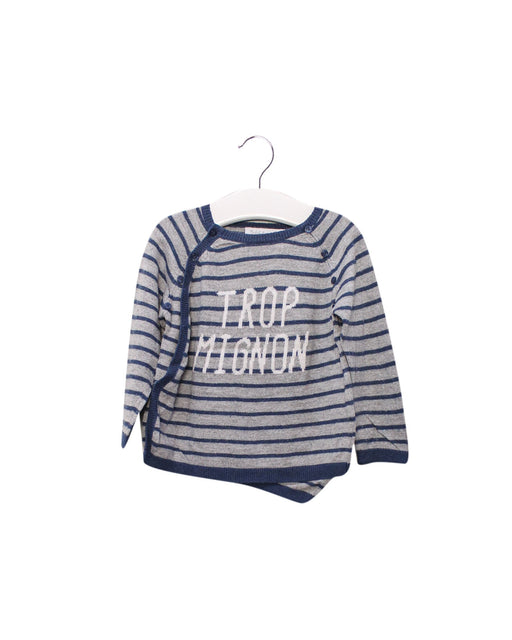 A Grey Knit Sweaters from Cadet Rousselle in size 12-18M for boy. (Front View)