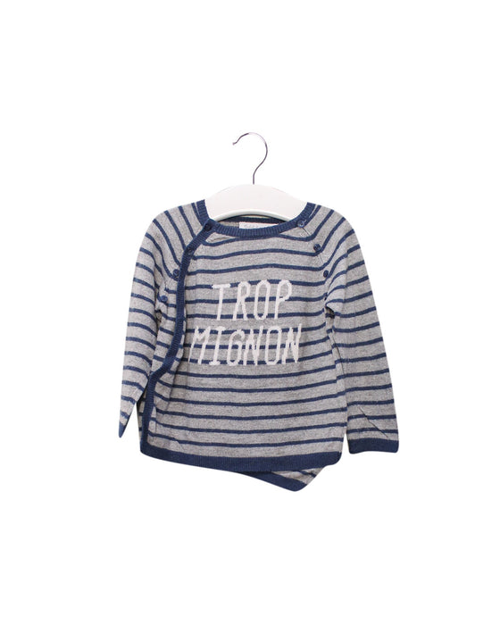A Grey Knit Sweaters from Cadet Rousselle in size 12-18M for boy. (Front View)