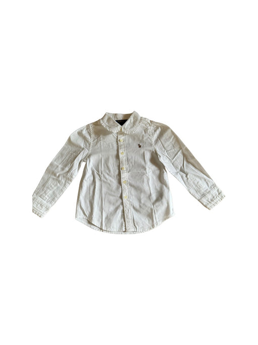 A White Long Sleeve Shirts from Polo Ralph Lauren in size 3T for neutral. (Front View)