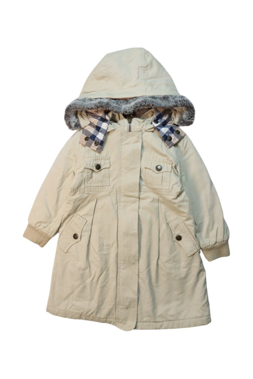 A Multicolour Coats from Burberry in size 4T for girl. (Front View)