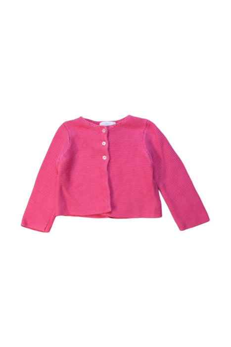 A Pink Cardigans from Jacadi in size 6-12M for girl. (Front View)