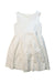 A White Sleeveless Dresses from Bonpoint in size 6T for girl. (Front View)