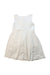 A White Sleeveless Dresses from Bonpoint in size 6T for girl. (Back View)