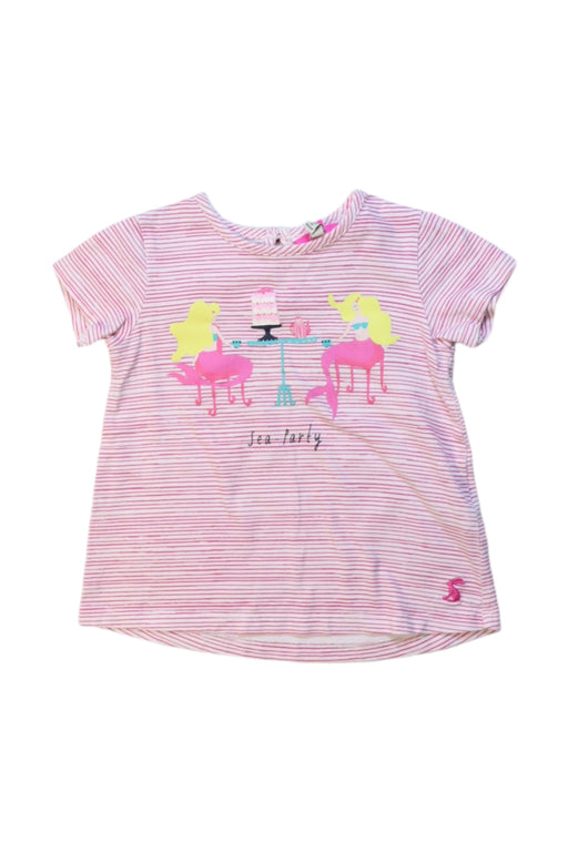 A Multicolour Short Sleeve T Shirts from Joules in size 6-12M for girl. (Front View)