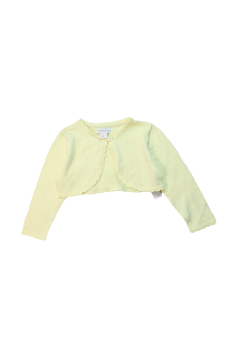 A Yellow Cardigans from Monsoon in size 6-12M for girl. (Front View)