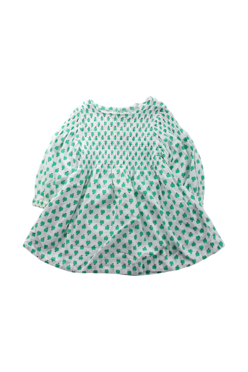 A Green Long Sleeve Dresses from Seed in size 2T for girl. (Front View)