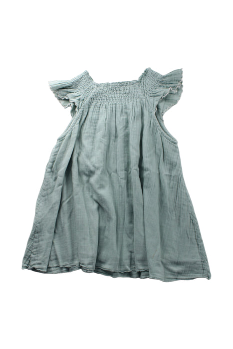 A Green Short Sleeve Dresses from Louise Misha in size 3T for girl. (Back View)