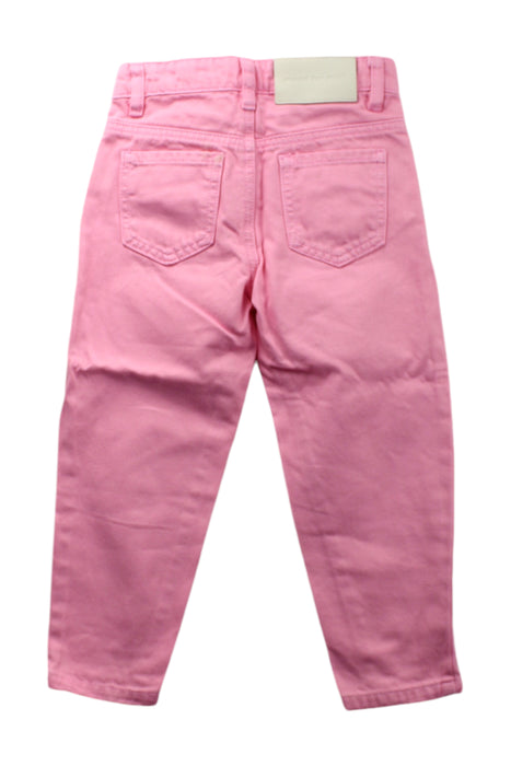 A Pink Casual Pants from Maed for Mini in size 3T for girl. (Back View)