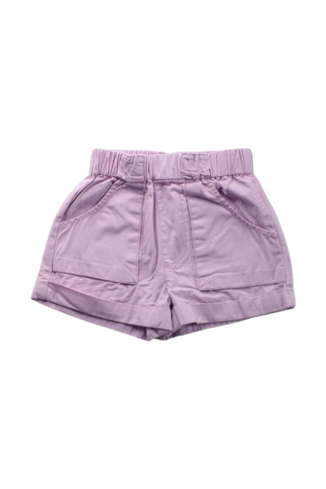 A Purple Shorts from Seed in size 2T for girl. (Front View)