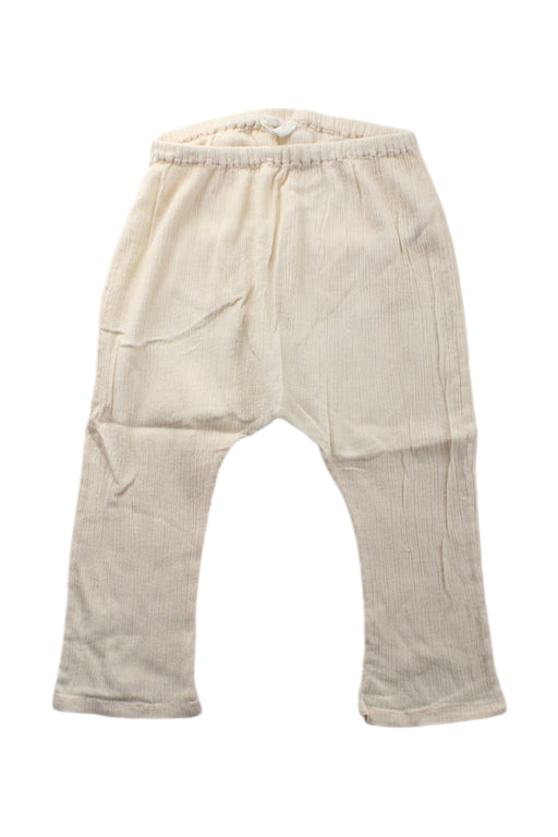 A White Sweatpants from Louise Misha in size 2T for girl. (Front View)
