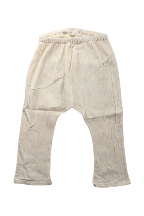 A White Sweatpants from Louise Misha in size 2T for girl. (Front View)