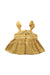 A Yellow Sleeveless Dresses from Seed in size 12-18M for girl. (Back View)