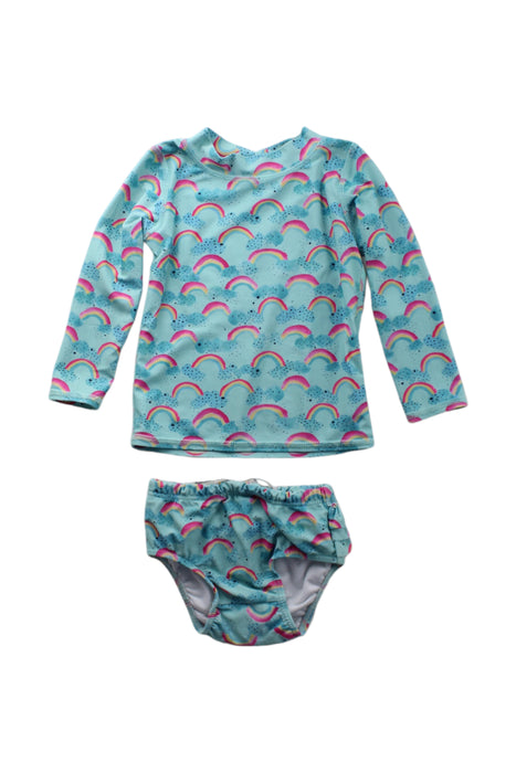 A Blue Swim Sets from Soft Gallery in size 12-18M for girl. (Front View)