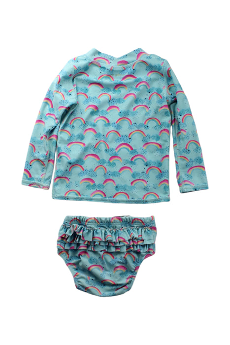 A Blue Swim Sets from Soft Gallery in size 12-18M for girl. (Back View)