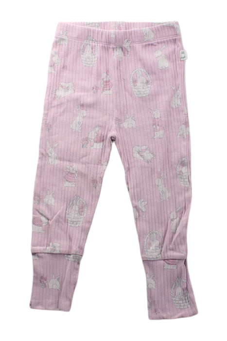 A Pink Sweatpants from Purebaby in size 12-18M for girl. (Front View)
