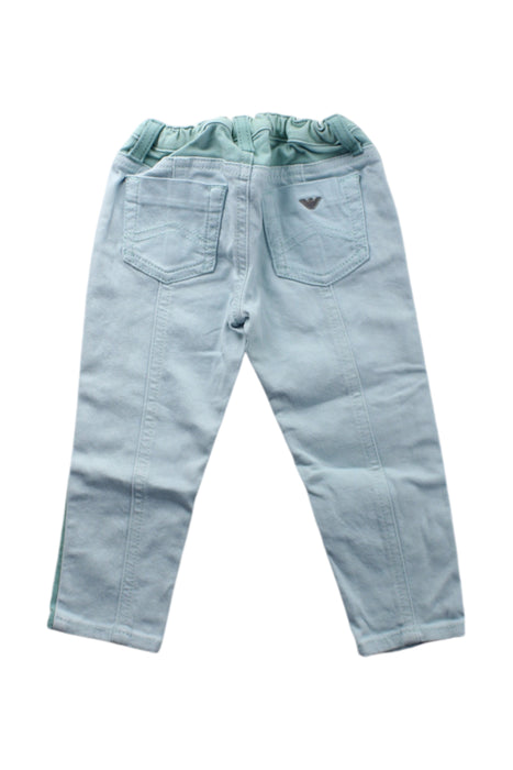 A Blue Casual Pants from Armani in size 3T for girl. (Back View)