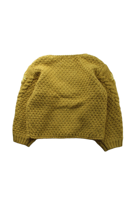 A Yellow Knit Sweaters from Louise Misha in size 3T for girl. (Back View)