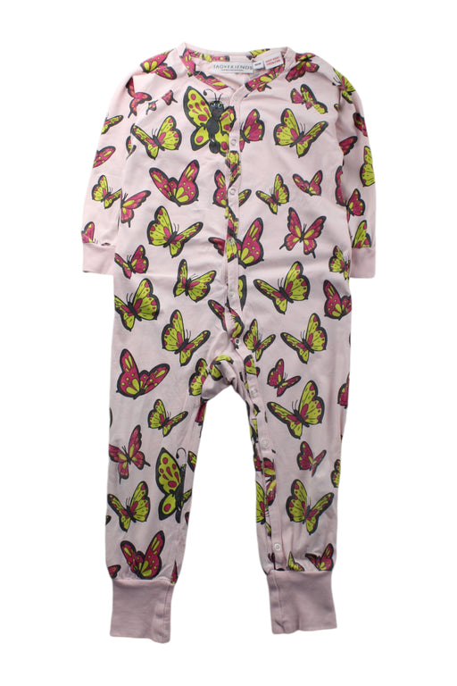 A Pink Long Sleeve Jumpsuits from Tao & Friends in size 12-18M for girl. (Front View)